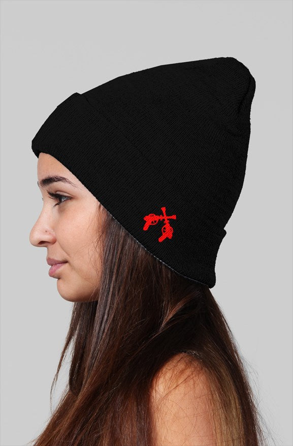 RAYGUN Custom Beanie w/ Embroidered Double Guns
