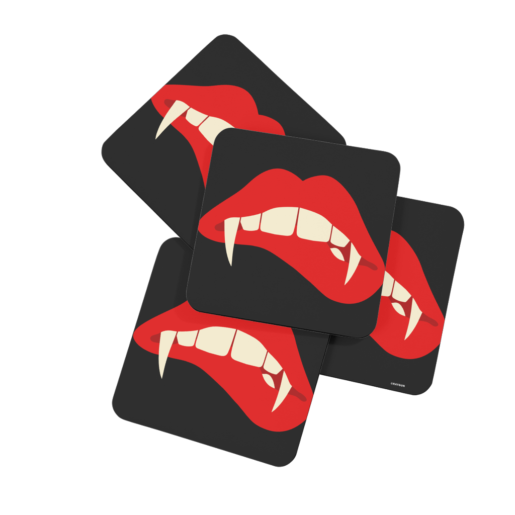 RAYGUN Love Bites Hardboard Coaster Set of 4