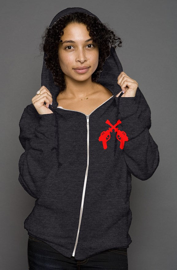 RAYGUN Double Gun Print Deluxe Zip-Up Hoody