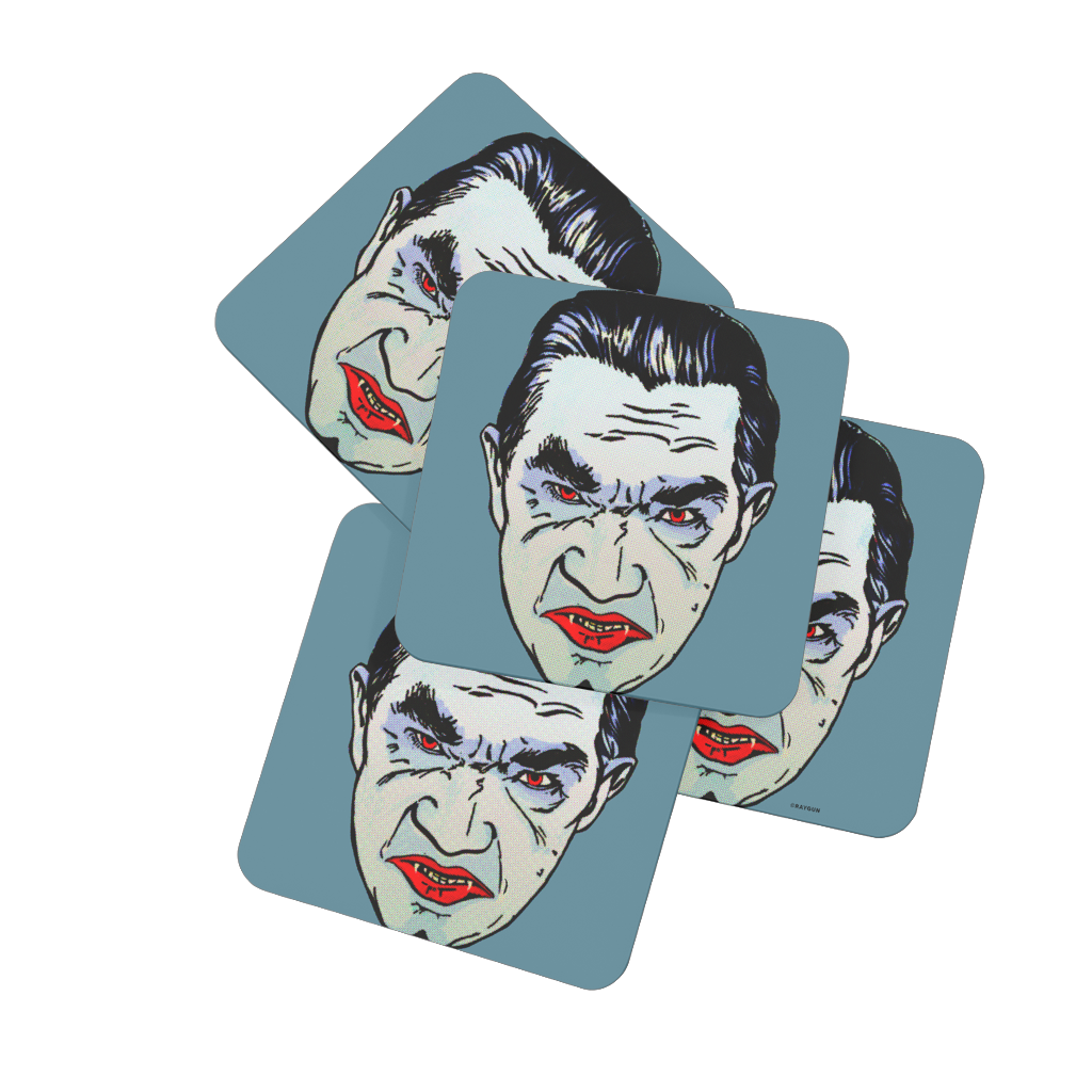 RAYGUN Vampire Hardboard Coaster Set of 4