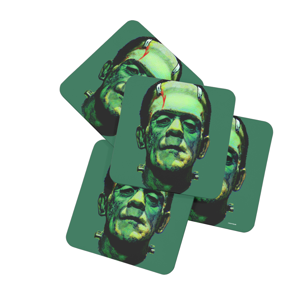 RAYGUN Frankenstein Hardboard Coaster Set of 4