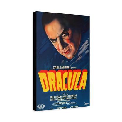 Retro Movie Classic Horror Dracula Poster Art Canvas, Stretched, 1.25" Thick - FREE SHIPPING