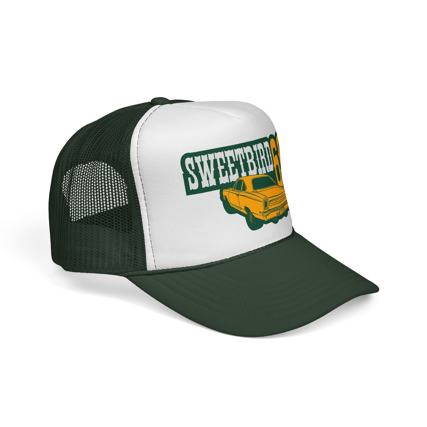 HIGH ON OCTANE Sweetbird 69 Trucker Cap – Retro Muscle Car Movie Hat
