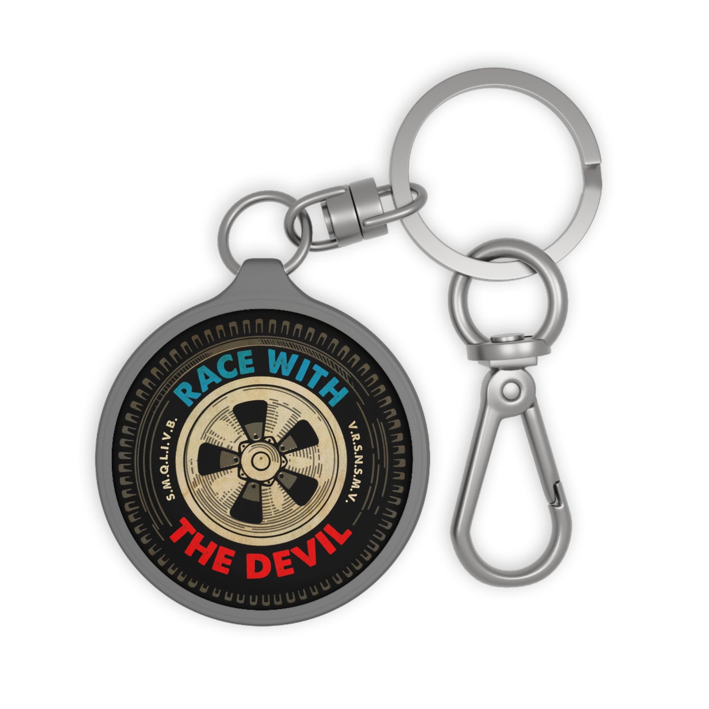 Race With The Devil Keyring