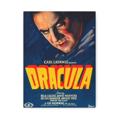Retro Movie Classic Horror Dracula Poster Art Canvas, Stretched, 1.25" Thick - FREE SHIPPING