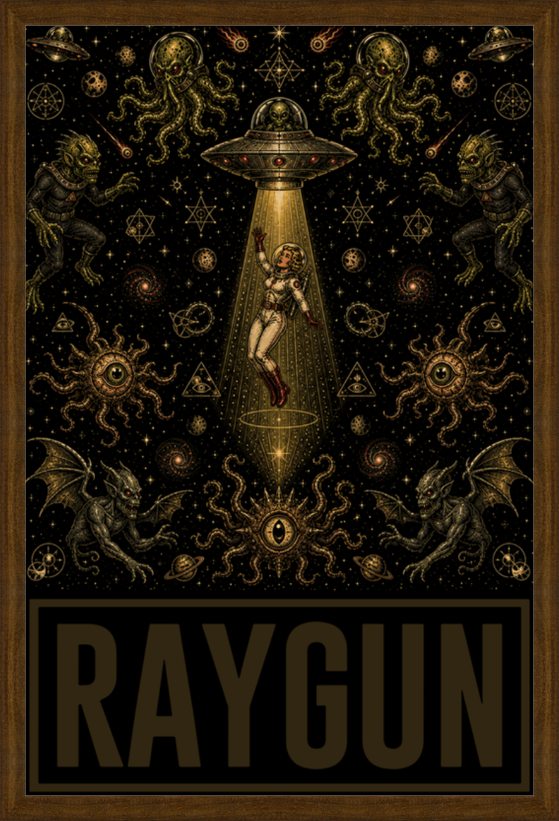 RAYGUN: GENESIS TRANSMISSIONS No. 001 Eve Poster Framed
