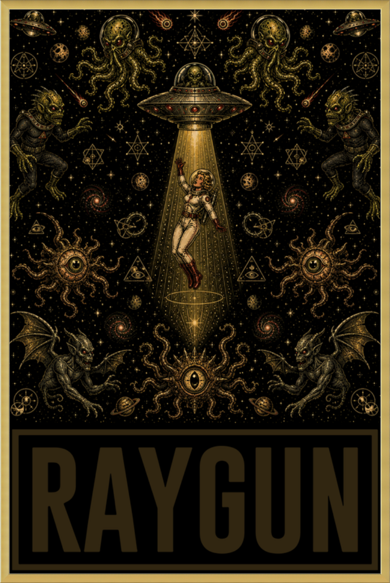 RAYGUN: GENESIS TRANSMISSIONS No. 001 Eve Poster Framed