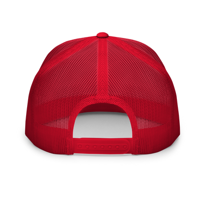 Race With The Devil® White with Red Trucker Hat