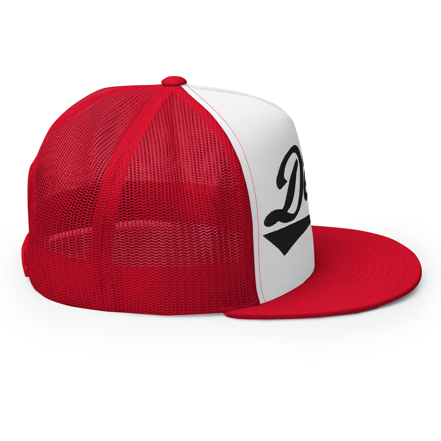 Race With The Devil® White with Red Trucker Hat