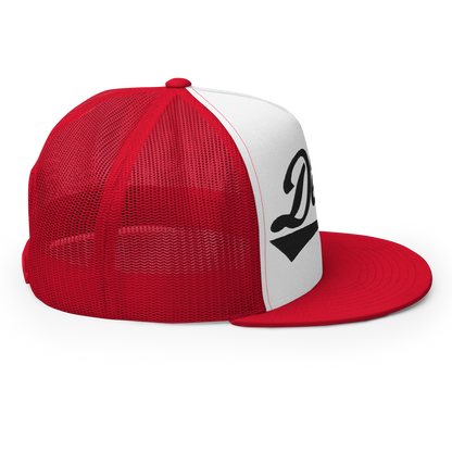 Race With The Devil® White with Red Trucker Hat