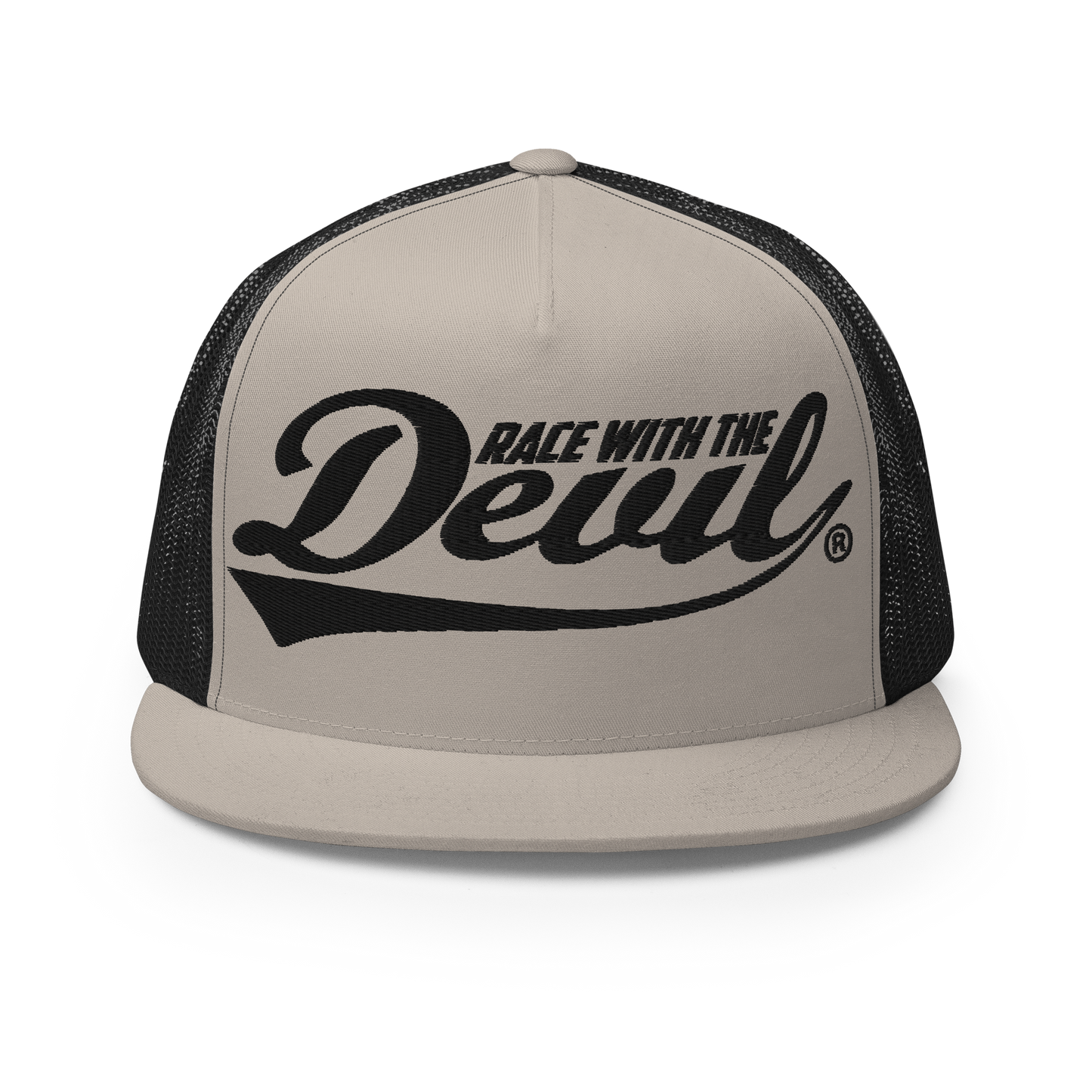 Race With The Devil® Silver with Black Trucker Hat