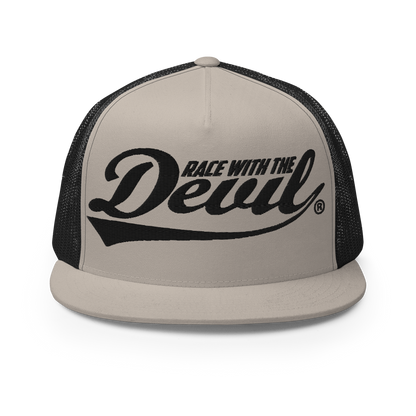 Race With The Devil® Silver with Black Trucker Hat