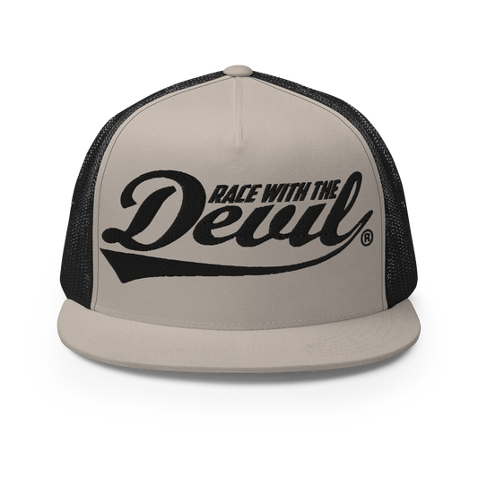 Race With The Devil® Silver with Black Trucker Hat