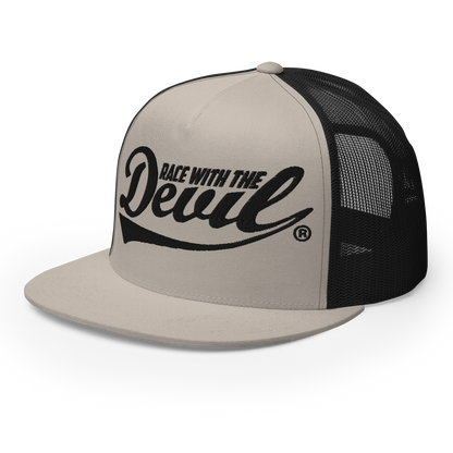 Race With The Devil® Silver with Black Trucker Hat