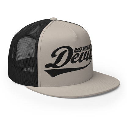 Race With The Devil® Silver with Black Trucker Hat