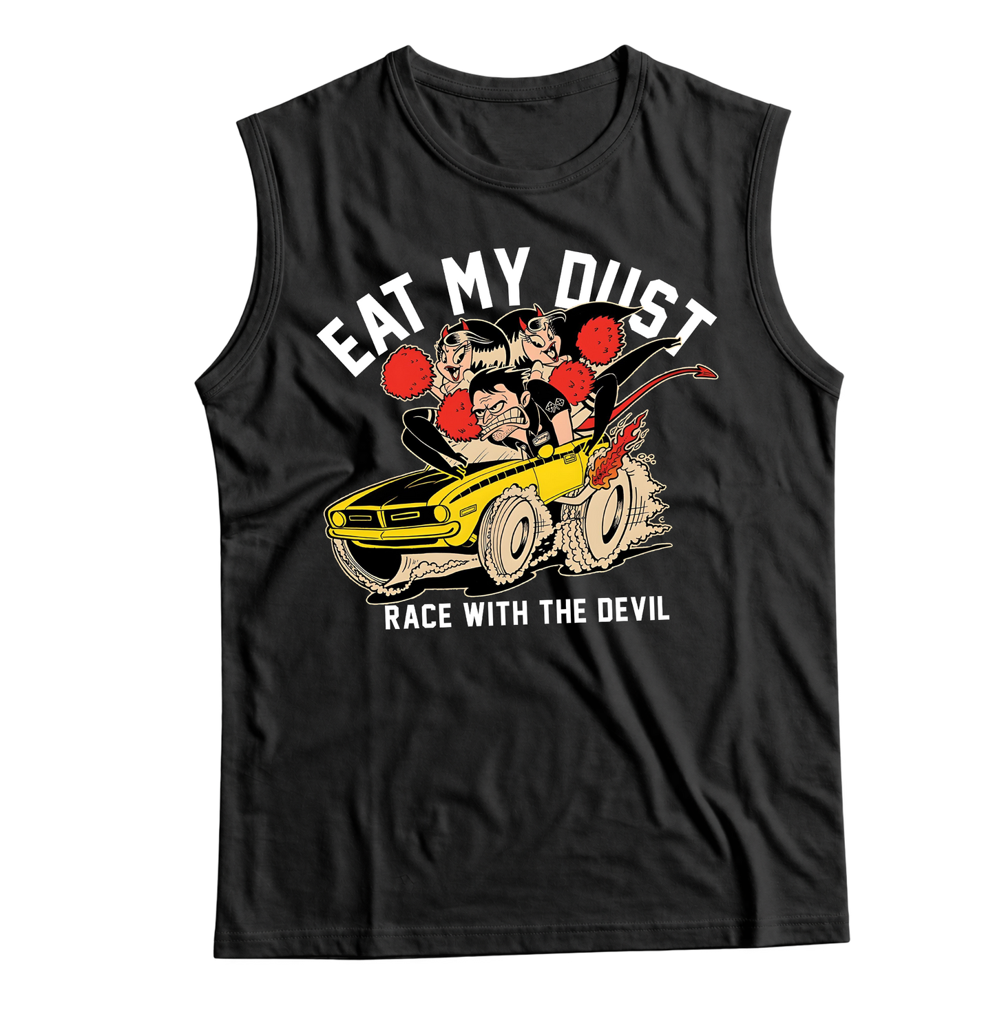 Unisex Race With The Devil® Eat My Dust Danny Sleeveless T-Shirt