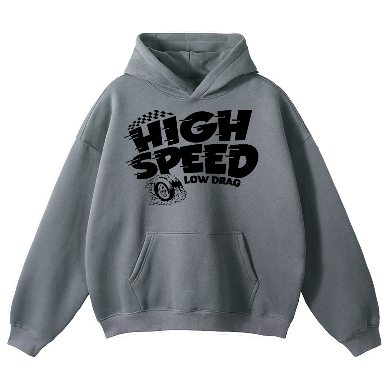 Unisex High Speed Low Drag Oversized Cotton Hoodie