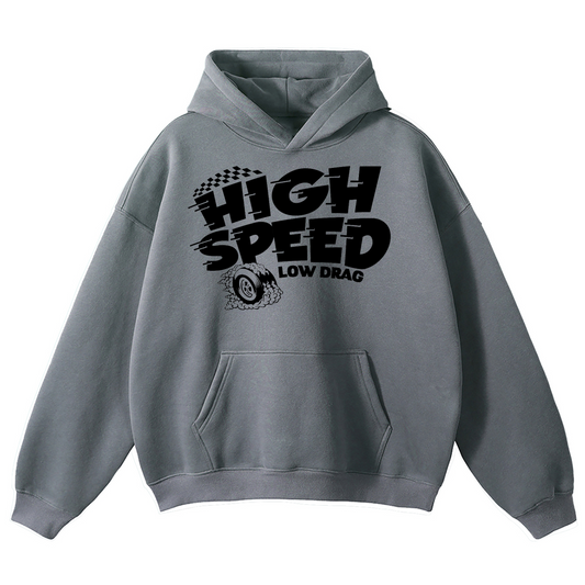 Unisex High Speed Low Drag Oversized Cotton Hoodie