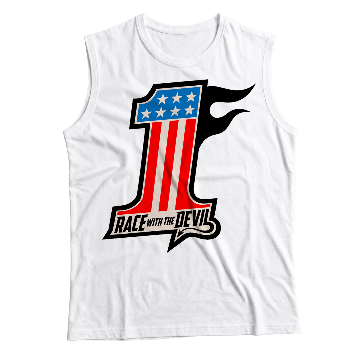Unisex Race With The Devil® #1 Racing Sleeveless T-Shirt