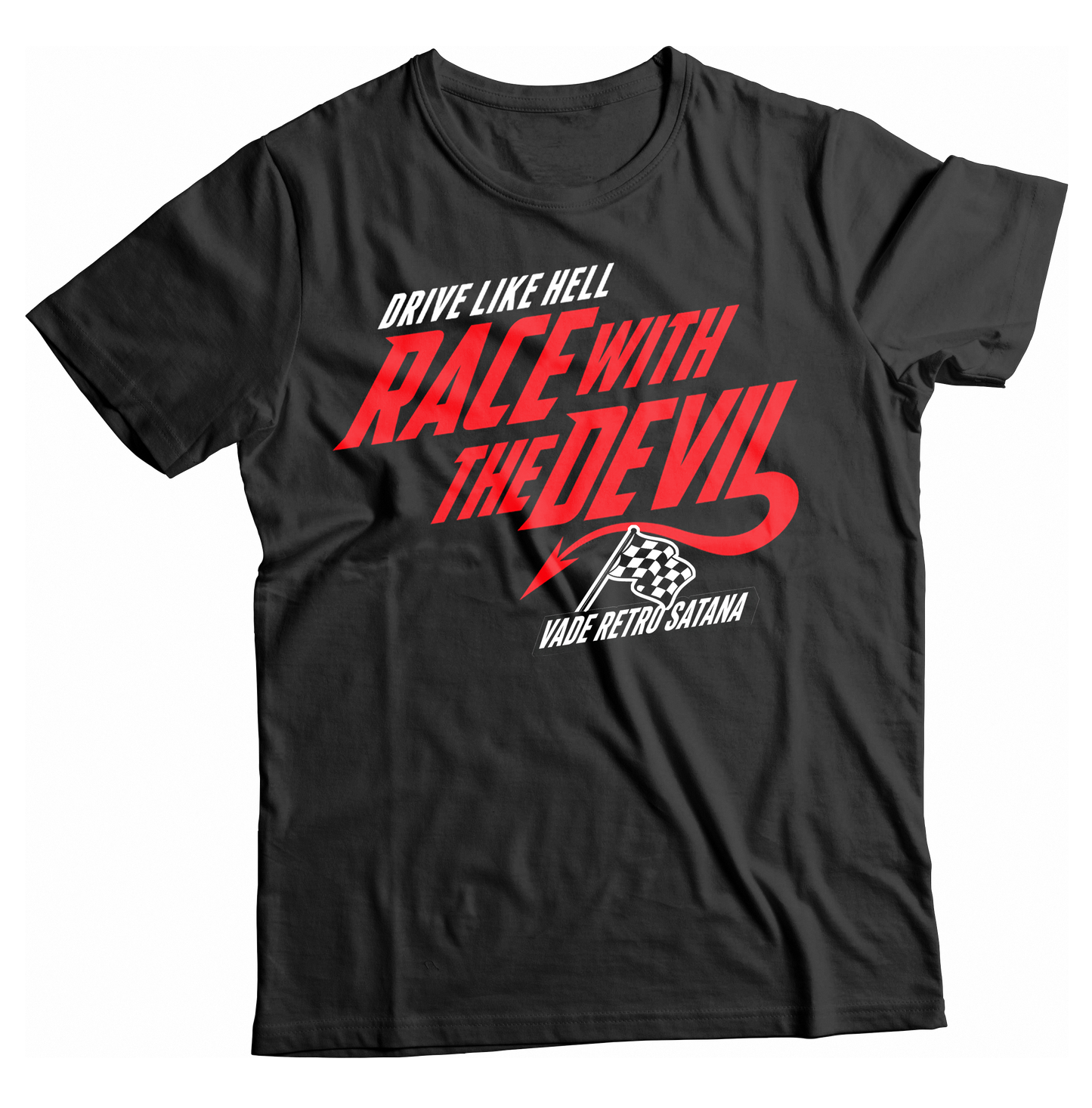 Unisex Race With The Devil® Race With The Devil Logo Stacked Vade Retro Satana T-Shirt