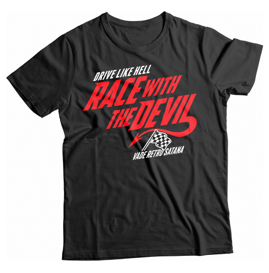 Unisex Race With The Devil® Race With The Devil Logo Stacked Vade Retro Satana T-Shirt
