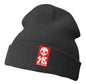 SKVLL Skull Beanie Dark Grey Cuffed Beanie