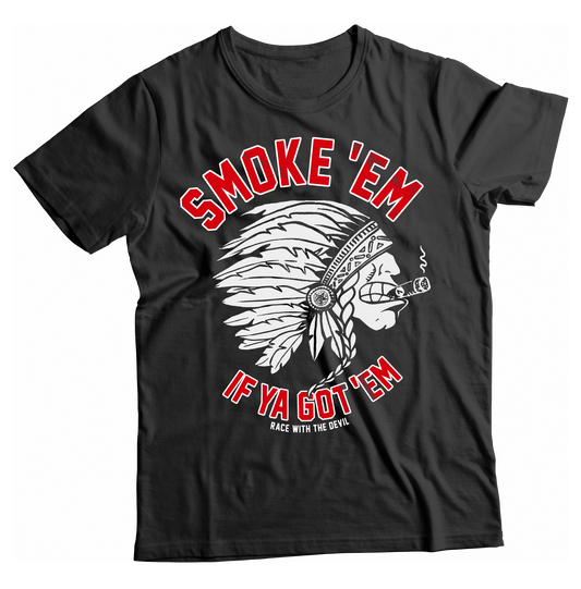 Unisex Race With The Devil® Warriors Smokin' Indian T-Shirt