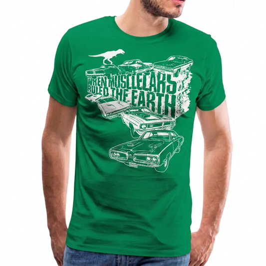 Men's High on Octane® When Muscle Cars Ruled The Earth T-Shirt