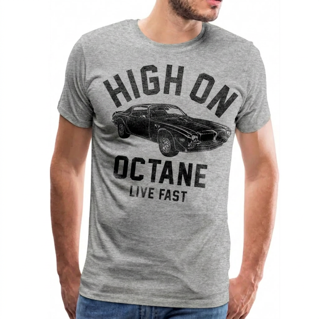 Men's High on Octane® Trans Am Muscle Car T-Shirt