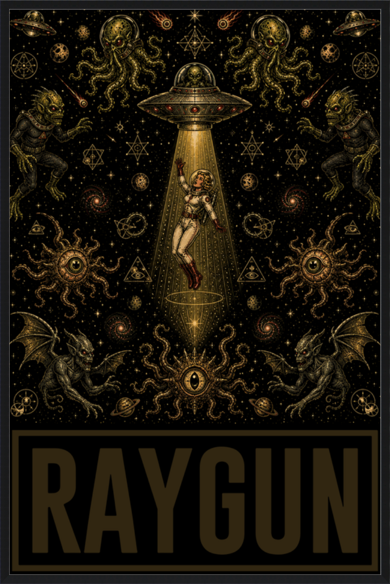 RAYGUN: GENESIS TRANSMISSIONS No. 001 Eve Poster Framed