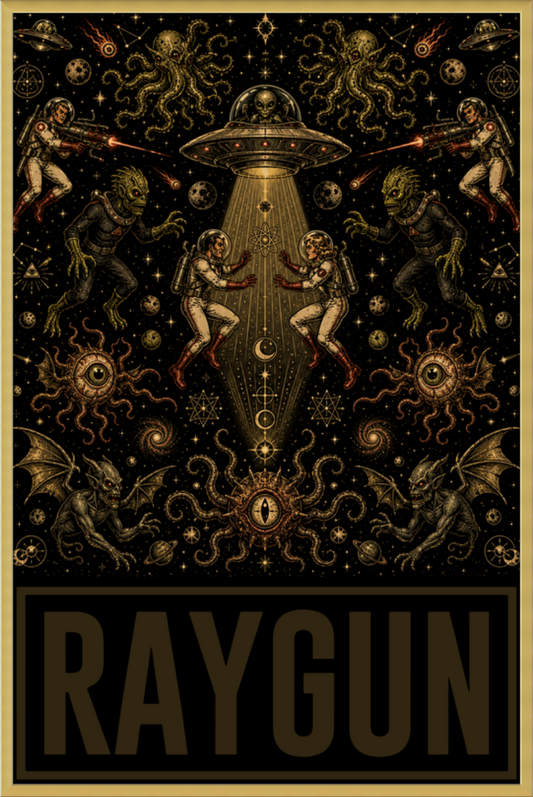 RAYGUN: GENESIS TRANSMISSIONS No. 002 Adam & Eve Poster Framed
