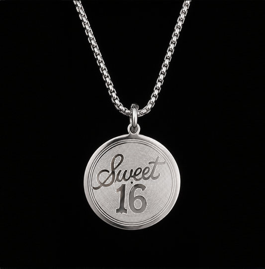 Women's Race With The Devil® Sterling Silver Sweet 16 Pendant