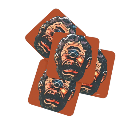 RAYGUN Cyclops Hardboard Coaster Set of 4