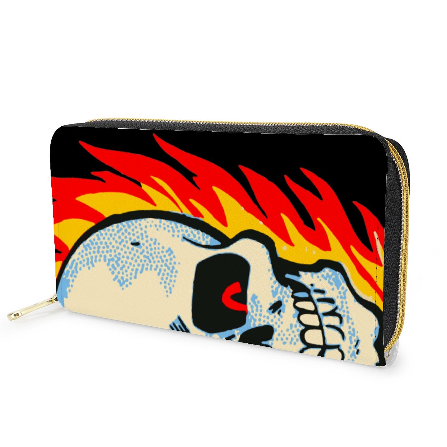 RAYGUN® Hot Head Skull Zipper Wallet Purse