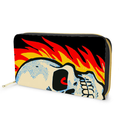 RAYGUN® Hot Head Skull Zipper Wallet Purse
