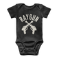 Raygun Ray Gun Club Classic Baby Onesie Bodysuit Black / 0 To 3 Months Apparel