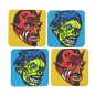 RAYGUN Devil Hardboard Coaster Set of 4