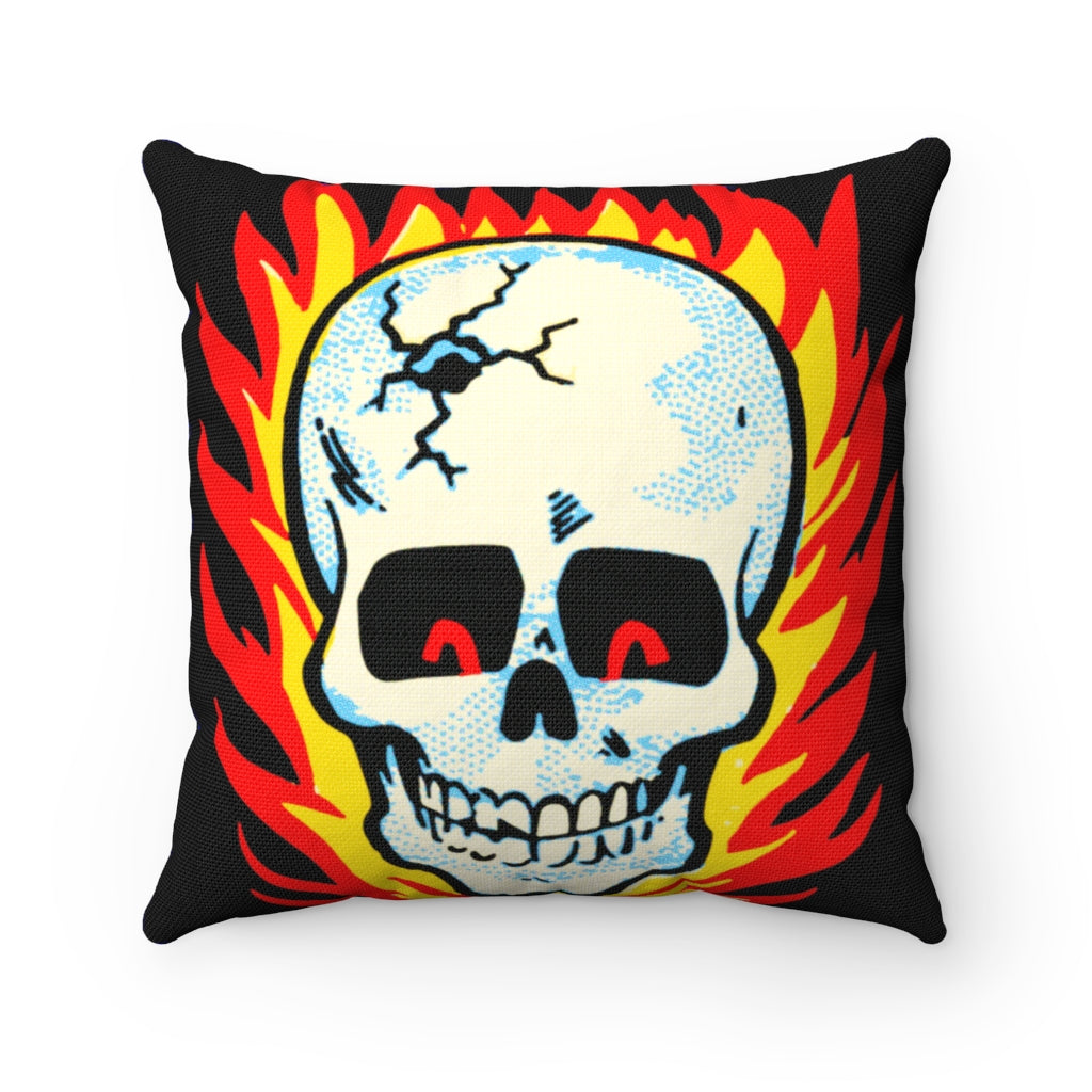 RAYGUN Hot Head Skull Square Pillow
