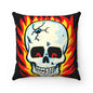 RAYGUN Hot Head Skull Square Pillow