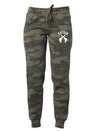 RAYGUN Double Guns on Women's Camo Joggers.