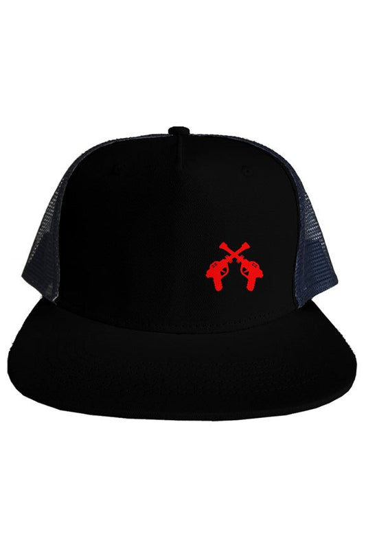 RAYGUN Double Guns Embroidery Trucker Mesh Hat