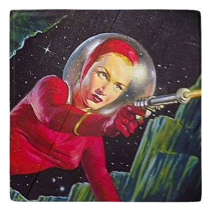 RAYGUN Space Woman Metal Magnets
