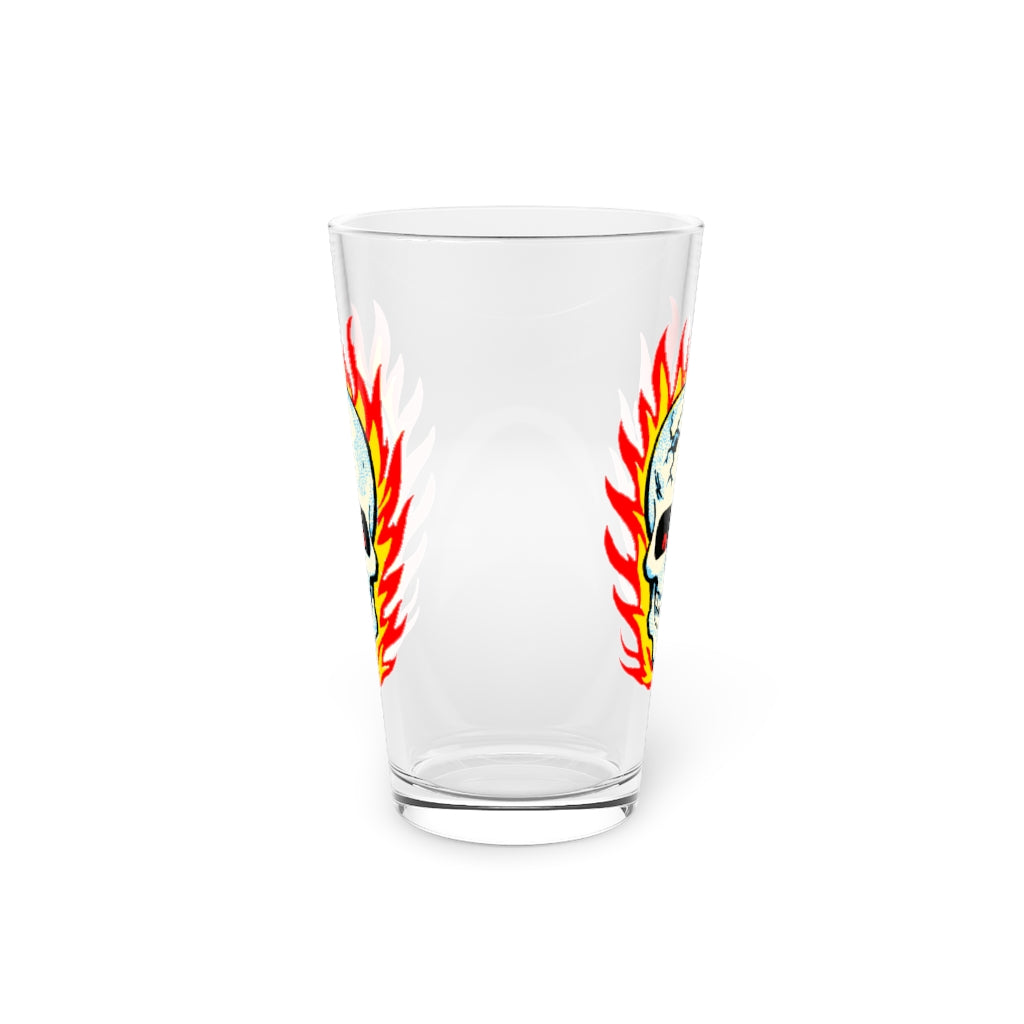 RAYGUN Hot Head Skull Pint Glass