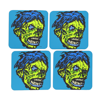 RAYGUN Shock Monster Hardboard Coaster Set of 4
