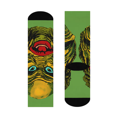 RAYGUN Creature Long Socks With Black Heel