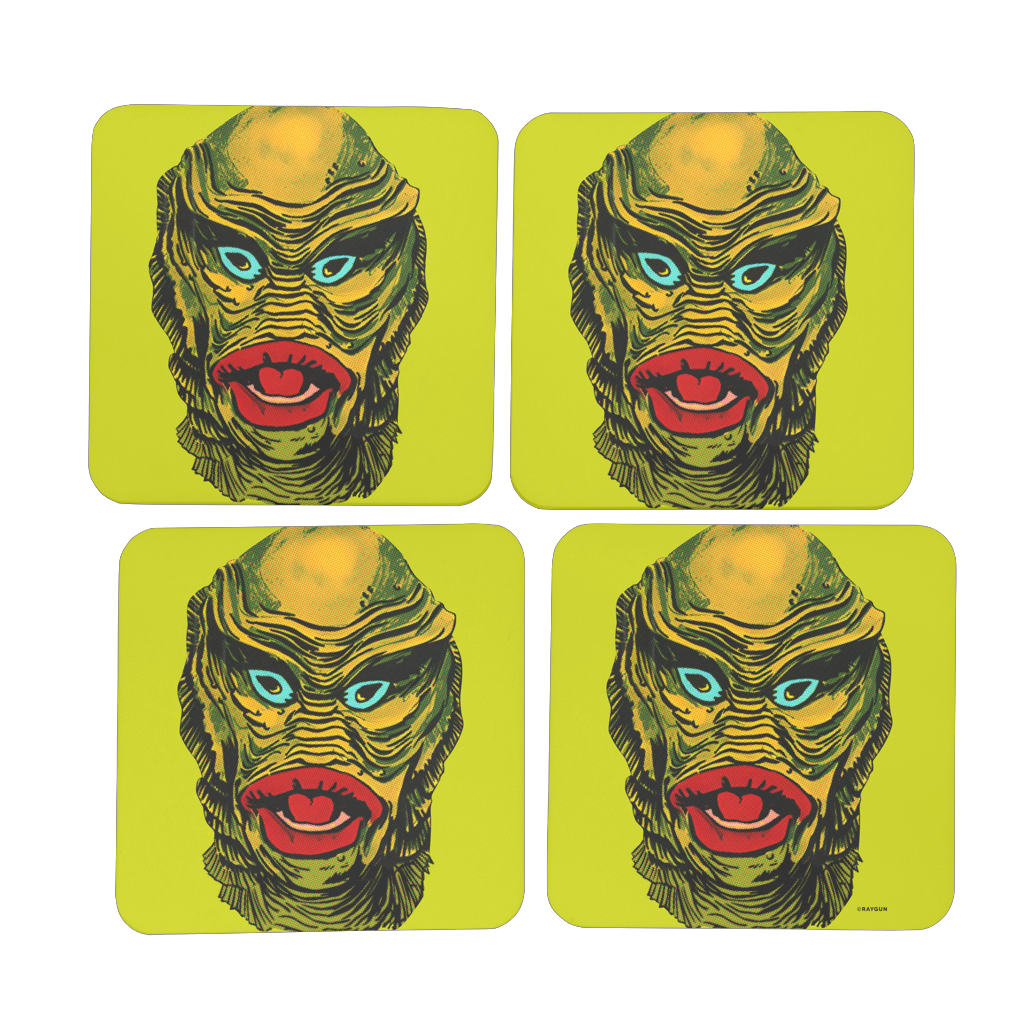 RAYGUN Creature Hardboard Coaster Set of 4