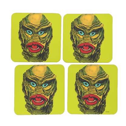 RAYGUN Creature Hardboard Coaster Set of 4