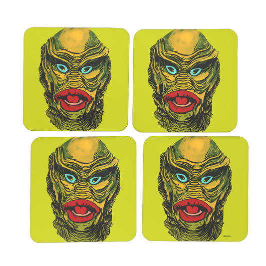 RAYGUN Creature Hardboard Coaster Set of 4