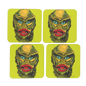 RAYGUN Creature Hardboard Coaster Set of 4
