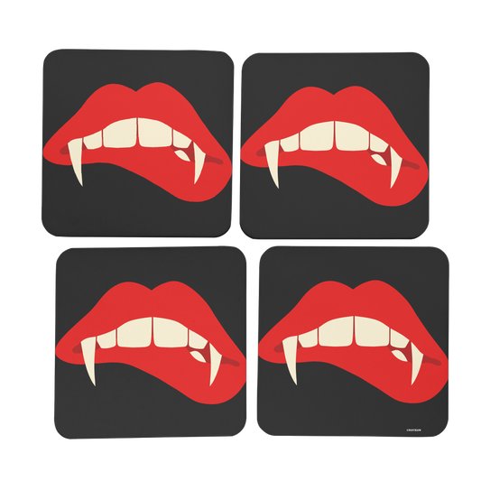 RAYGUN Love Bites Hardboard Coaster Set of 4